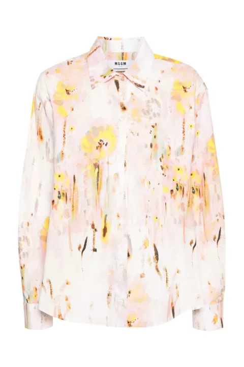 MSGM Abstract Pattern Shirt