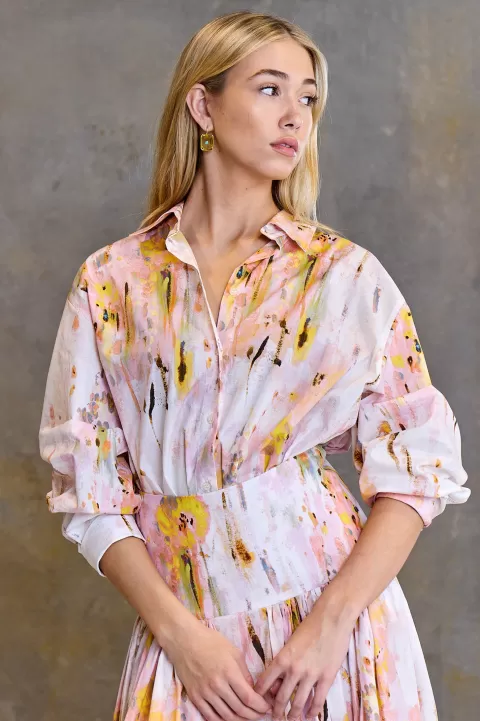 MSGM Abstract Pattern Shirt