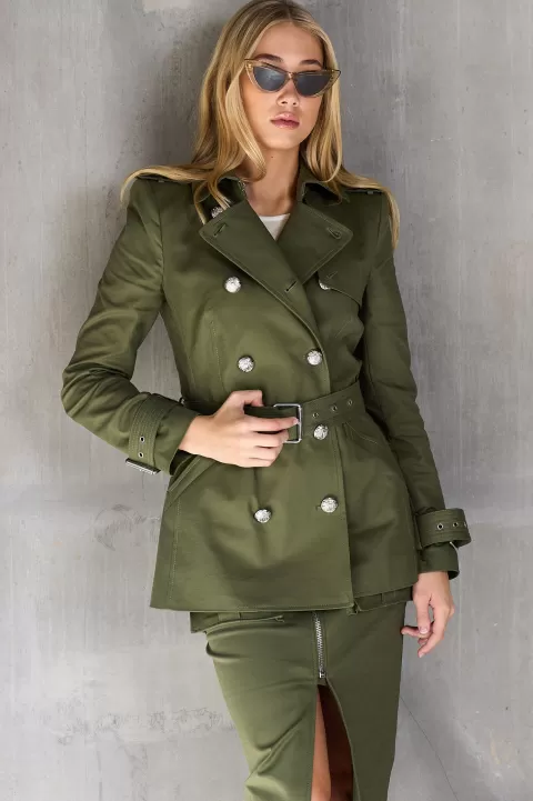 VERONICA BEARD Angelique Dickey Trench Coat