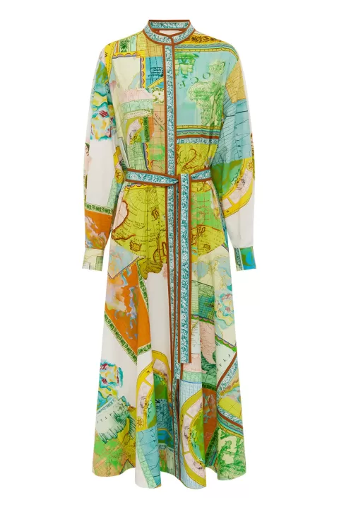 ALEMAIS Atlas Shirtdress