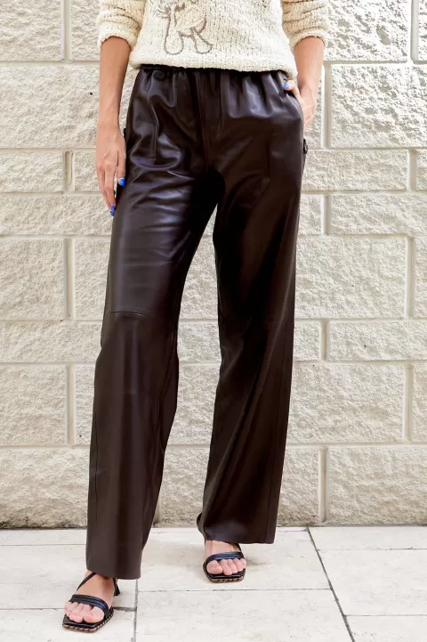 FRAME Baggy Leather Trouser