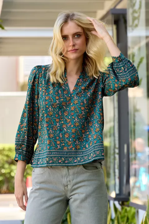 BIRDS OF PARADIS BY TROVATA Bailey Blouse