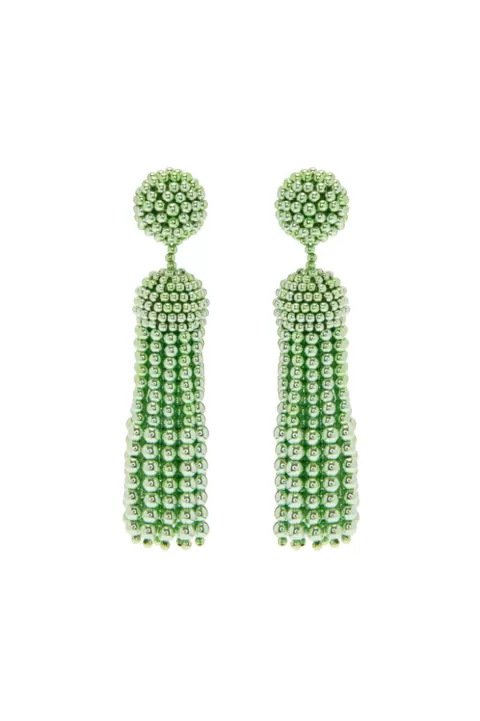 OSCAR DE LA RENTA Beaded Tassel Earring