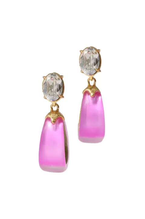 ALEXIS BITTAR Bonbon Teardrop Hoop Earring