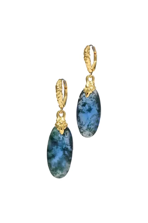 ALEXIS BITTAR Brut Agate Drop Earrings