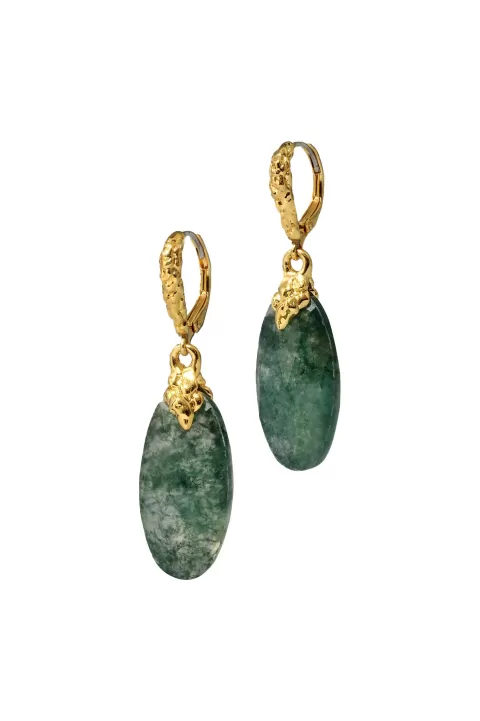 ALEXIS BITTAR Brut Agate Drop Earrings