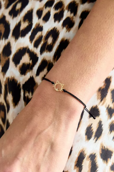 YVONNE LEON Cat Cord Bracelet