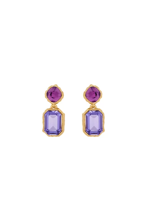 OSCAR DE LA RENTA Classic Crystal Drop Earring