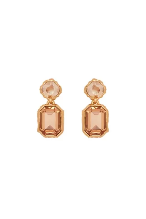 OSCAR DE LA RENTA Classic Crystal Drop Earring