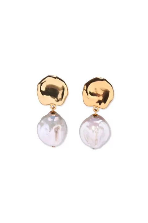 LIZZIE FORTUNATO Coin Reflection Earrings