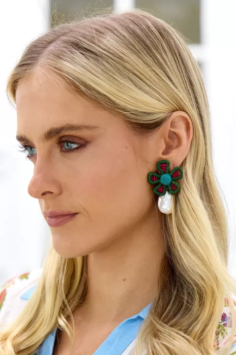 LIZZIE FORTUNATO Crown Daisy Earrings