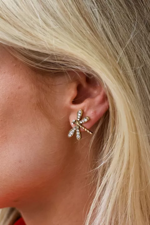 OSCAR DE LA RENTA Dragonfly Stud Earring