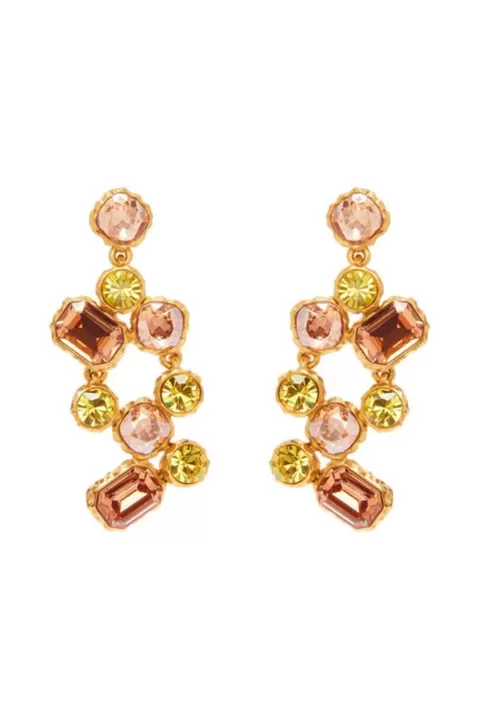 OSCAR DE LA RENTA Crystal Scramble Earring