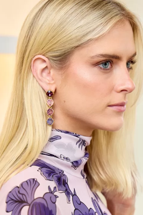 OSCAR DE LA RENTA Crystal Strand Earring