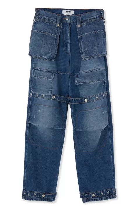 MSGM Denim Cargo Pant - FINAL SALE