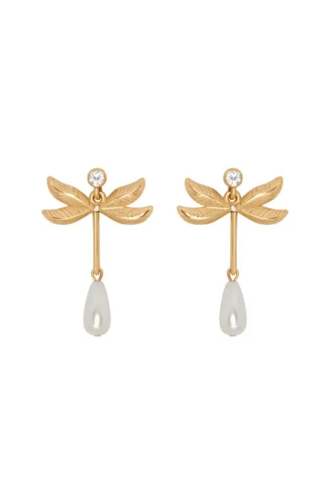 OSCAR DE LA RENTA Double Wing Dragonfly Earring