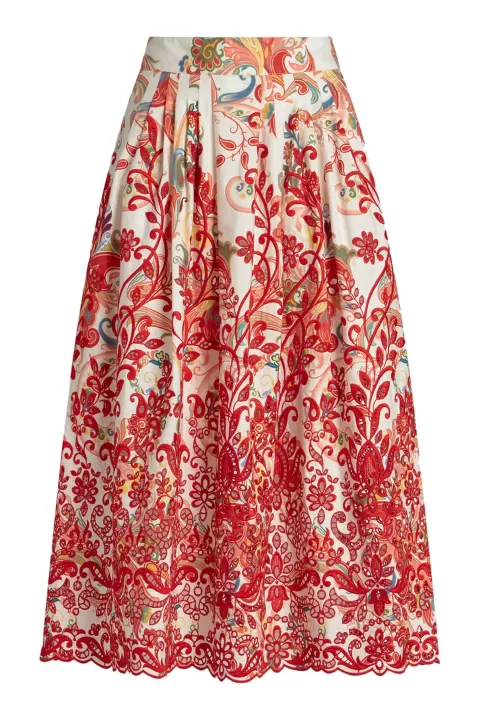 ETRO Embroidered Midi Skirt