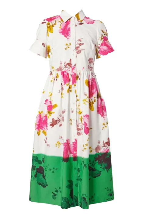 ERDEM Fit And Flare Shirt Dress