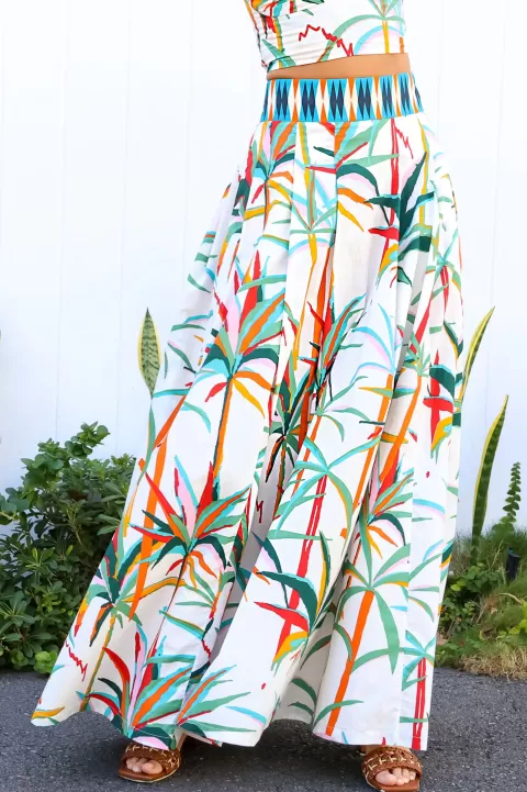 EMPORIO SIRENUSE Flaminia Tropical Skirt - FINAL SALE