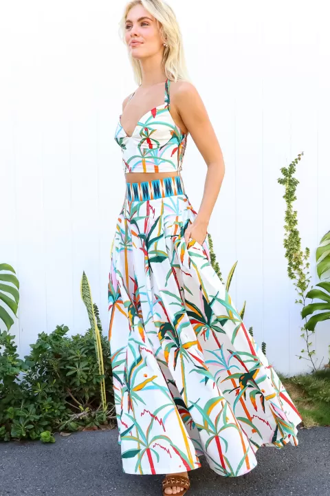 EMPORIO SIRENUSE Flaminia Tropical Skirt - FINAL SALE