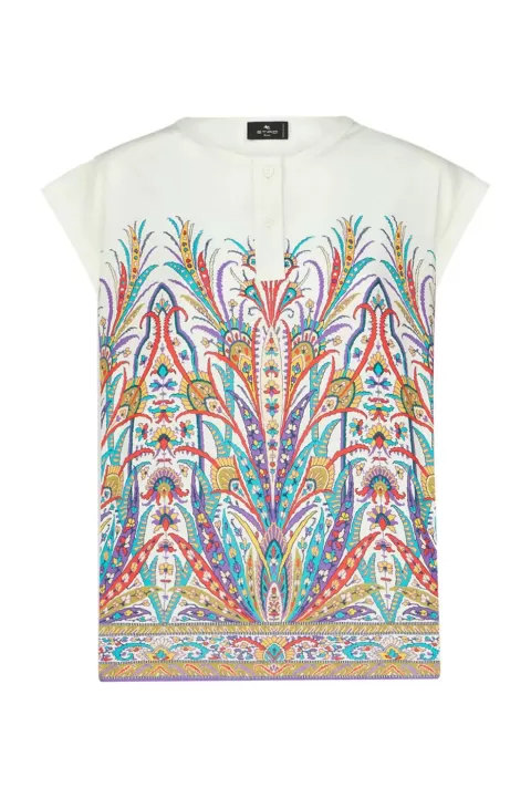 ETRO Floral Jersey Top