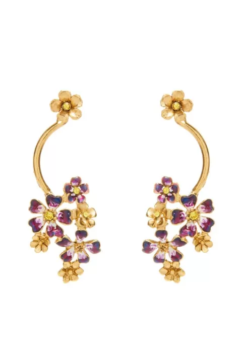 OSCAR DE LA RENTA Flower Cluster Earring