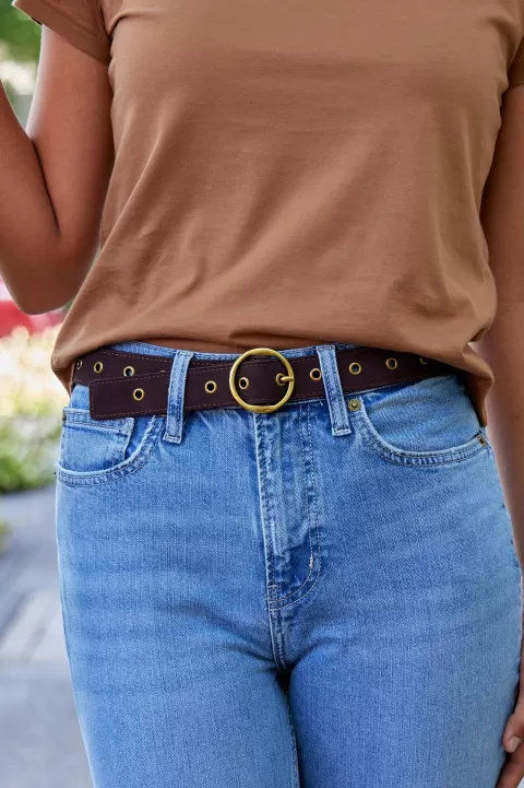 FRAME Grommet Circle Belt