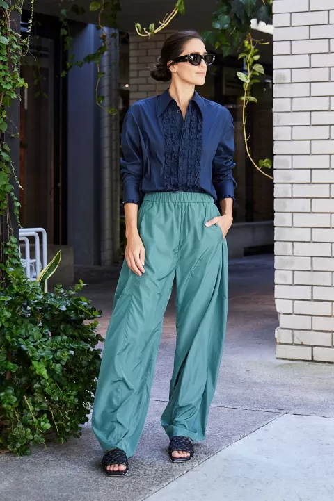 TIBI Italian Sporty Nylon Winslow Pant