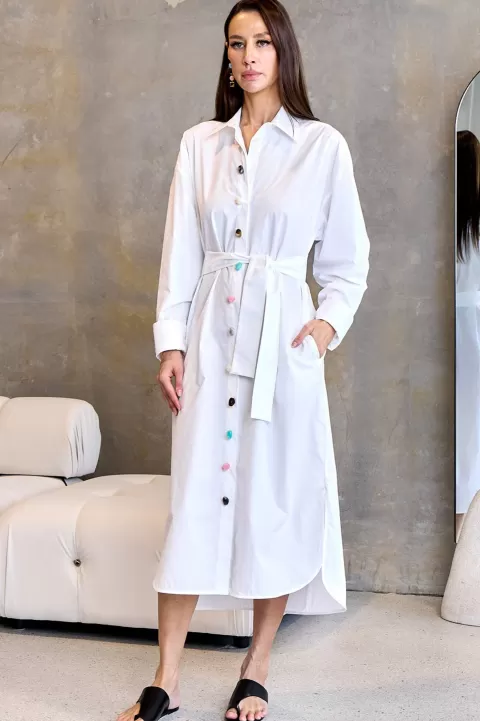 MSGM Jewel Stone Shirtdress