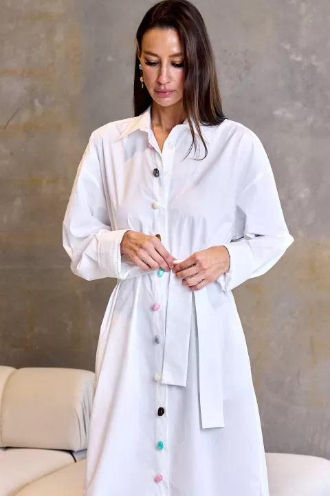 MSGM Jewel Stone Shirtdress