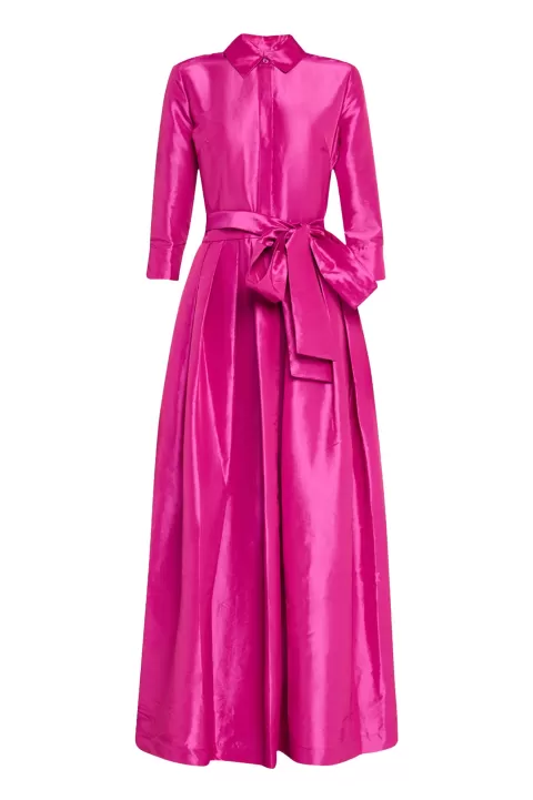 SIMKHAI Julip S/S Belted Gown