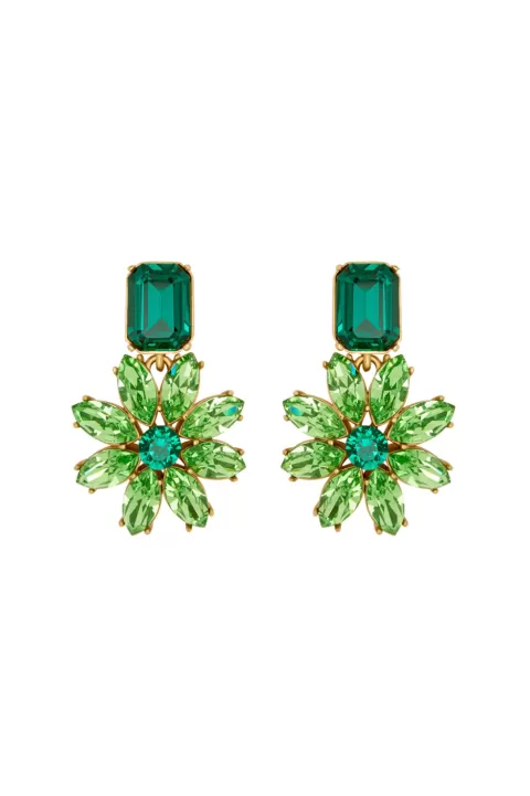 OSCAR DE LA RENTA Large Daisy Crystal Earring