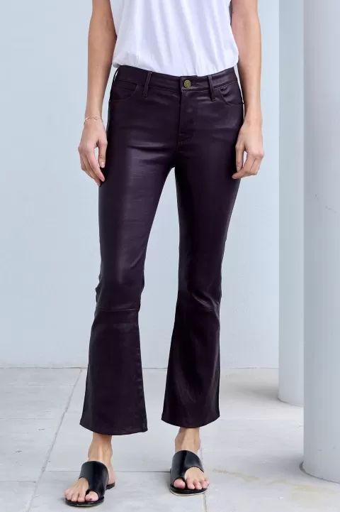 FRAME Le Crop Mini Boot Leather Pant