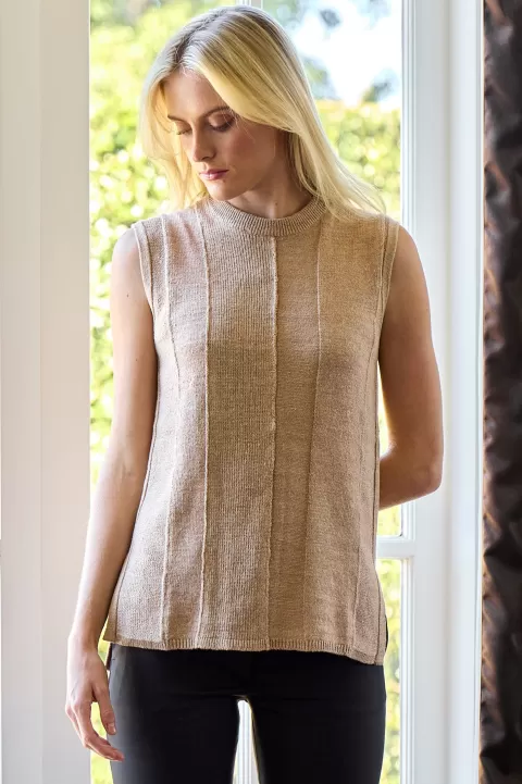 JOSEPH Linen Blend Knit Tank