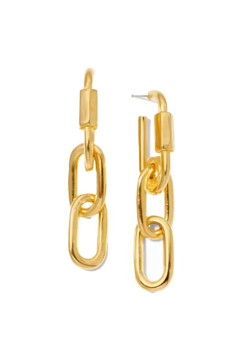 Ben-Amun Link Hoop Drop Earring