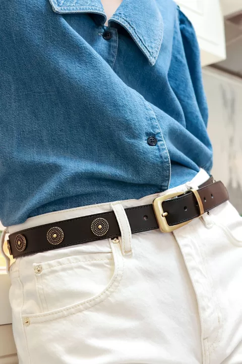 FRAME Medallion Stud Belt