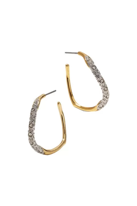 ALEXIS BITTAR Medium Pave Hoop Earring