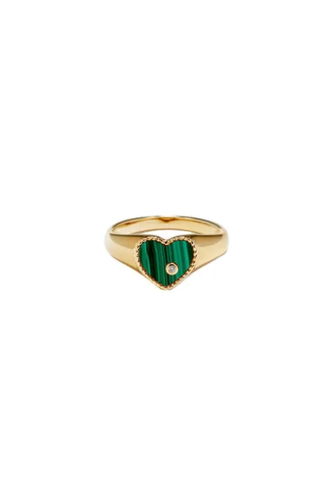 YVONNE LEON Mini Heart Signet Ring