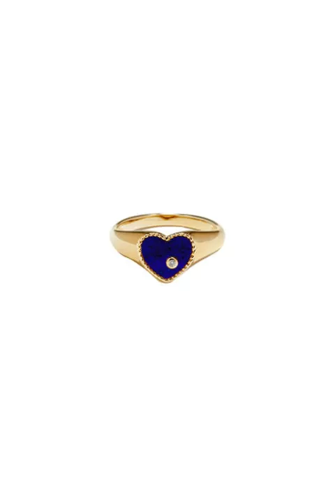 YVONNE LEON Mini Heart Signet Ring