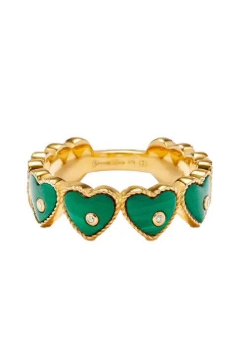 YVONNE LEON Multi Hearts Ring