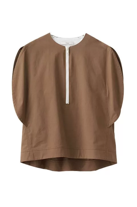 TIBI Myriam Twill Origami Top - FINAL SALE