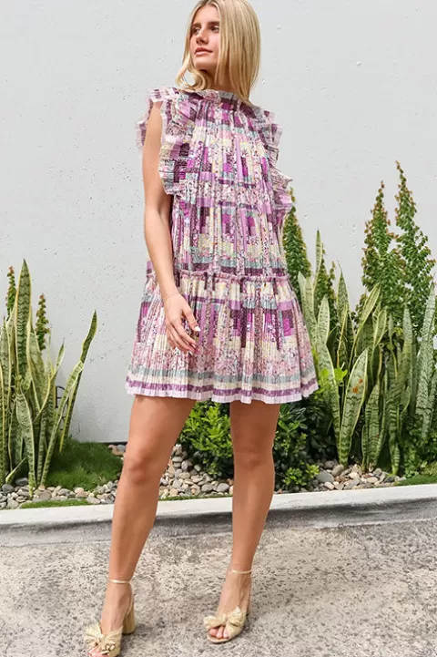 SEA Naya Pleated Dress - FINAL SALE