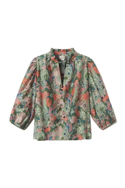 BIRDS OF PARADIS BY TROVATA Orly Blouse