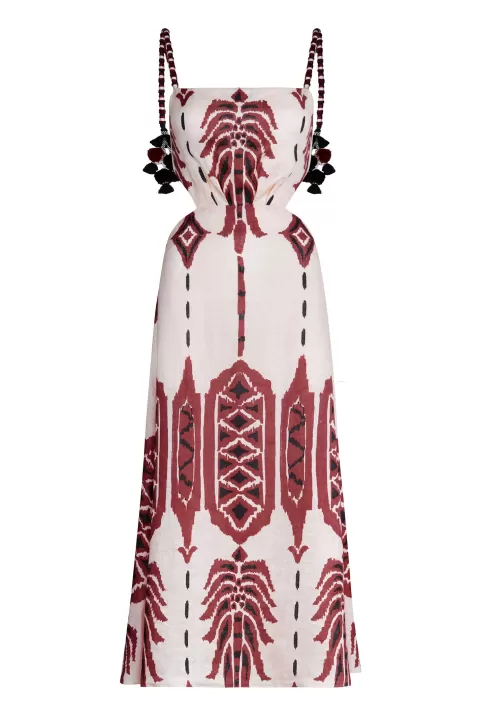 JOHANNA ORTIZ Palm Of Tiahuanaco Midi Dress