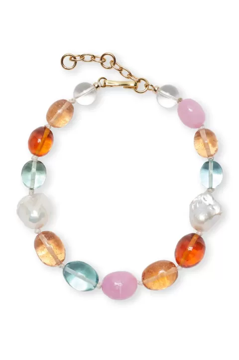 LIZZIE FORTUNATO Paloma Glass Collar Necklace