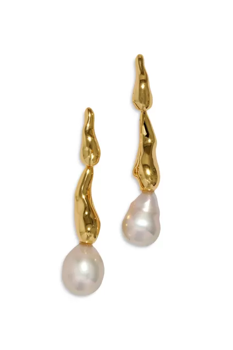 ALEXIS BITTAR Perla Freshwater Drippy Earrings