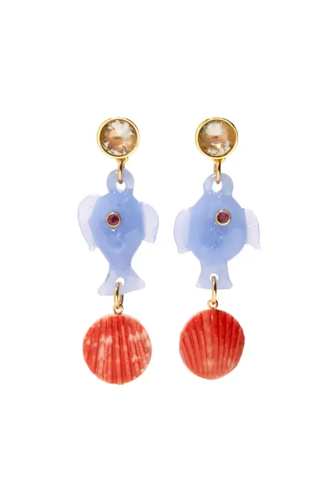 LIZZIE FORTUNATO Pescado Earrings