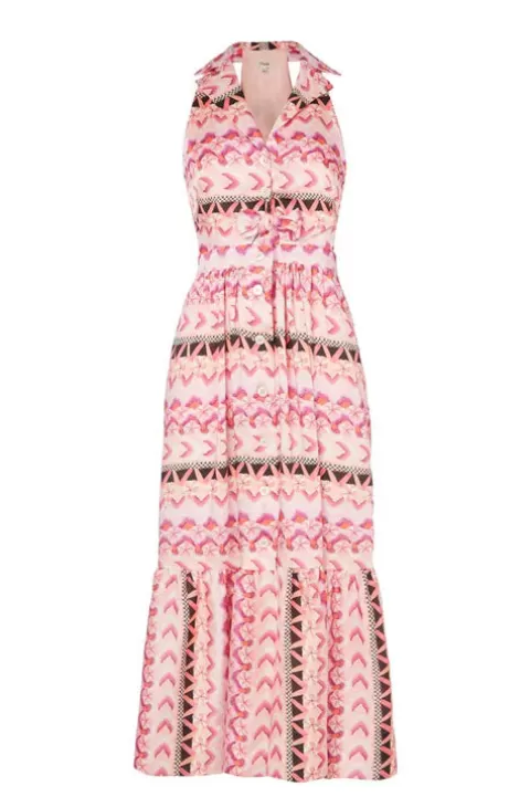 TEMPERLEY LONDON Phlox Print Halter Neck Dress - FINAL SALE