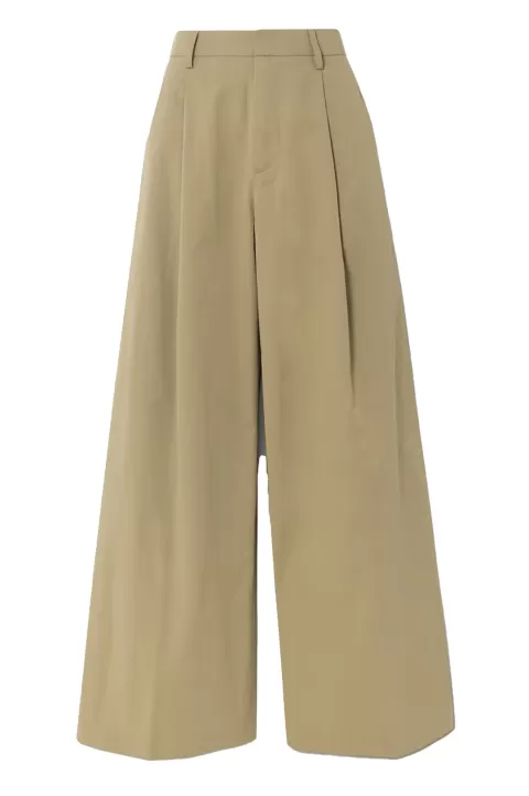 FRAME Pleated Wide Leg Pant