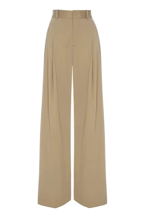 FRAME Pleated Wide Leg Pant